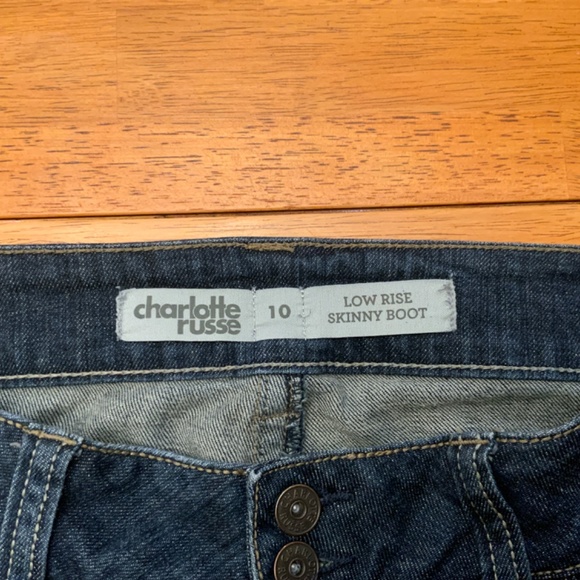 Charlotte Russe low rise size 10 jens - Picture 2 of 4